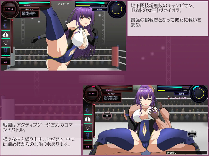 【互动SLG/擂台格斗/强X/全动态】斗技女王薇奥拉(闘技女王ヴァイオラ)V1.0 机翻汉化【3.10G/新作】