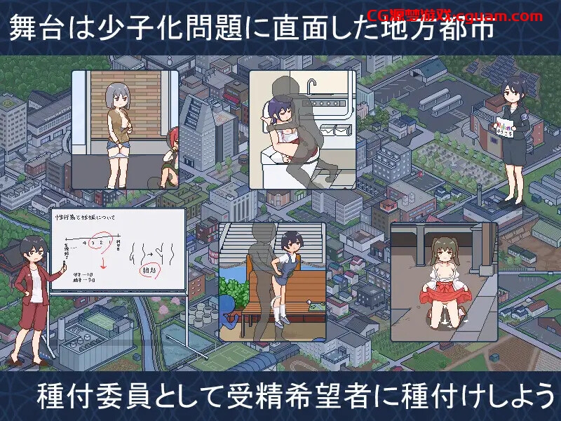 【爆款SLG/日常生活/像素全动态】欢迎来到播种都市(種付都市へようこそ)V1.03 AI汉化【双端-1.40G】
