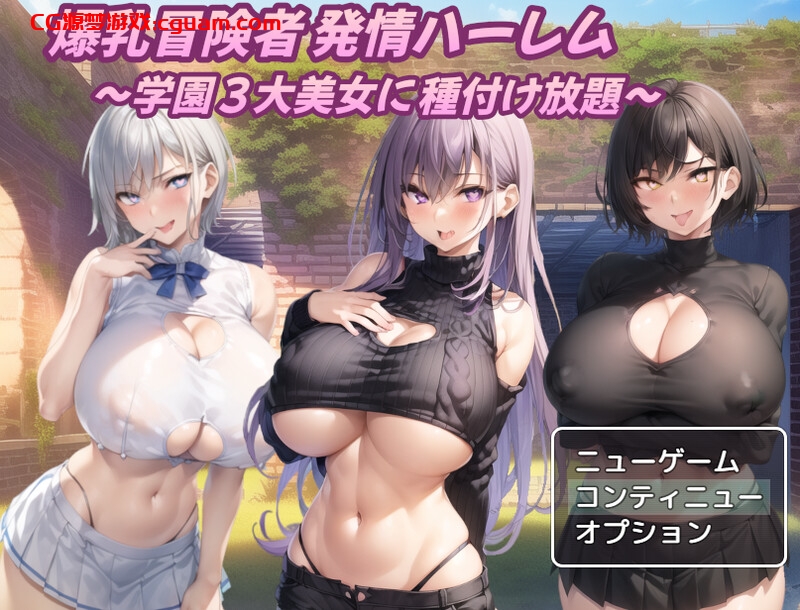 【回合RPG/AI生成/汉化】巨乳冒险者发情后宫~学园三大美女随意交配~(爆乳冒険者発情ハーレム~学園3大美女に種付け放題~)V1.03 内嵌AI汉化【双端-1.50G】
