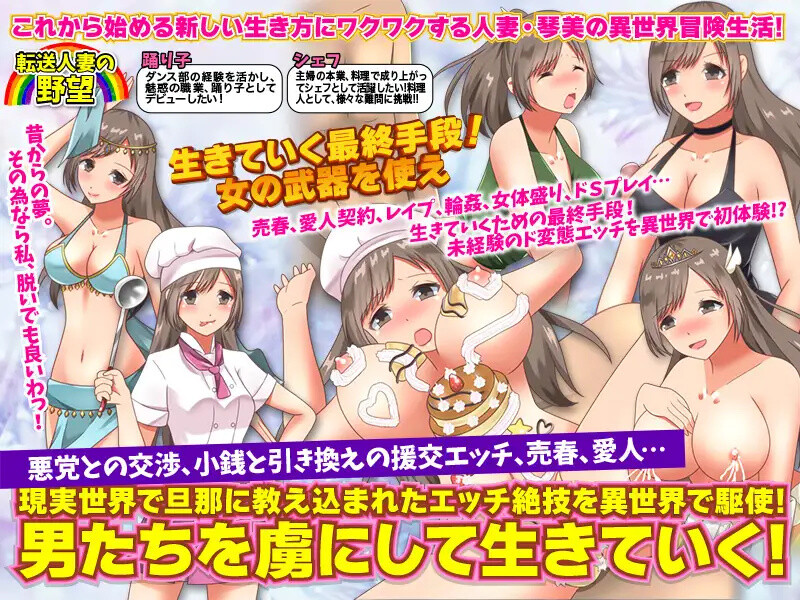 【回合RPG/人妻奴仆/汉化】转移的妻儿,仿佛在幻想世界里过着第二次人生(転送人妻はファンタジー世界で第二の人生を送るようです)V1.0 内嵌AI汉化【双端-1G】